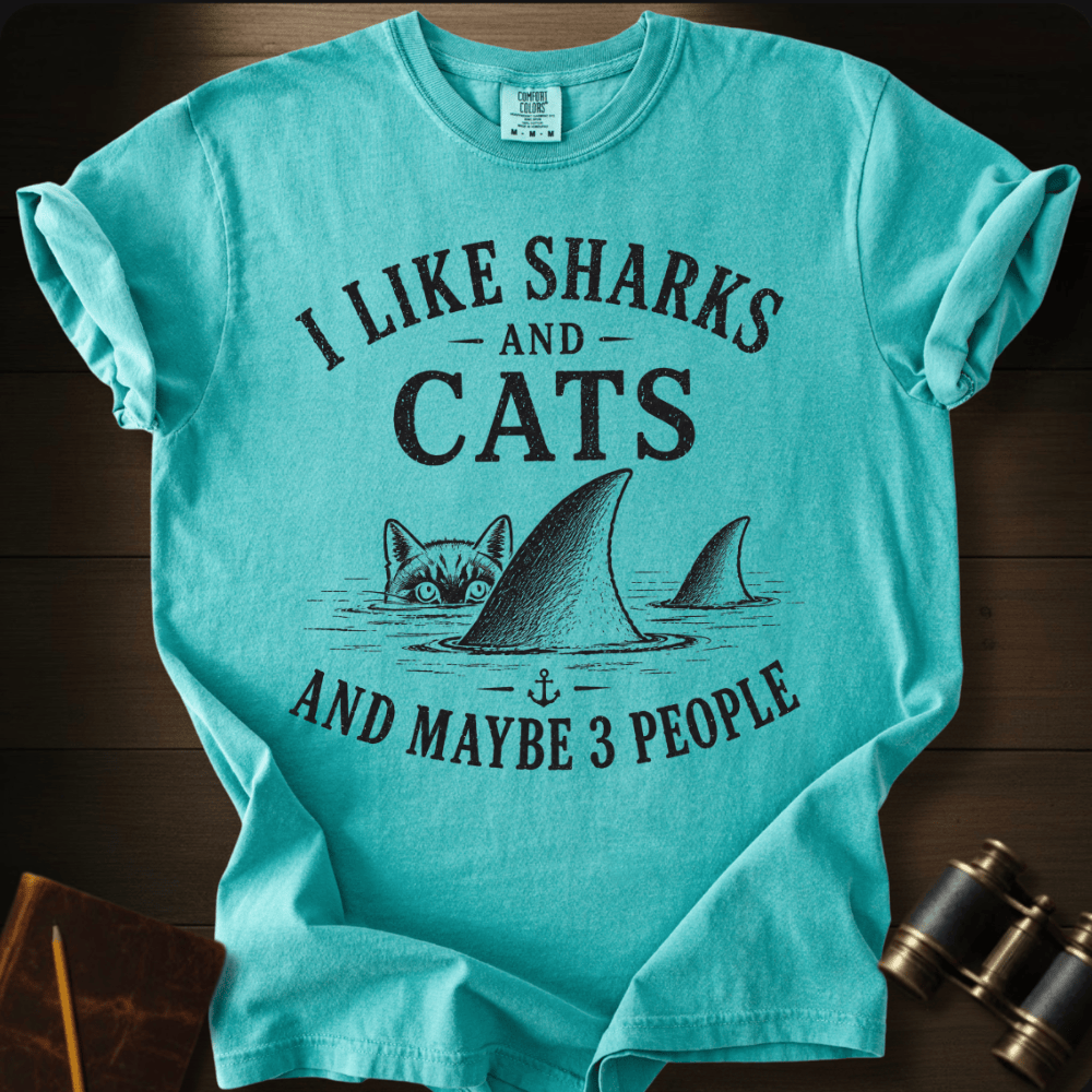 I Like Sharks and Cats T-shirt