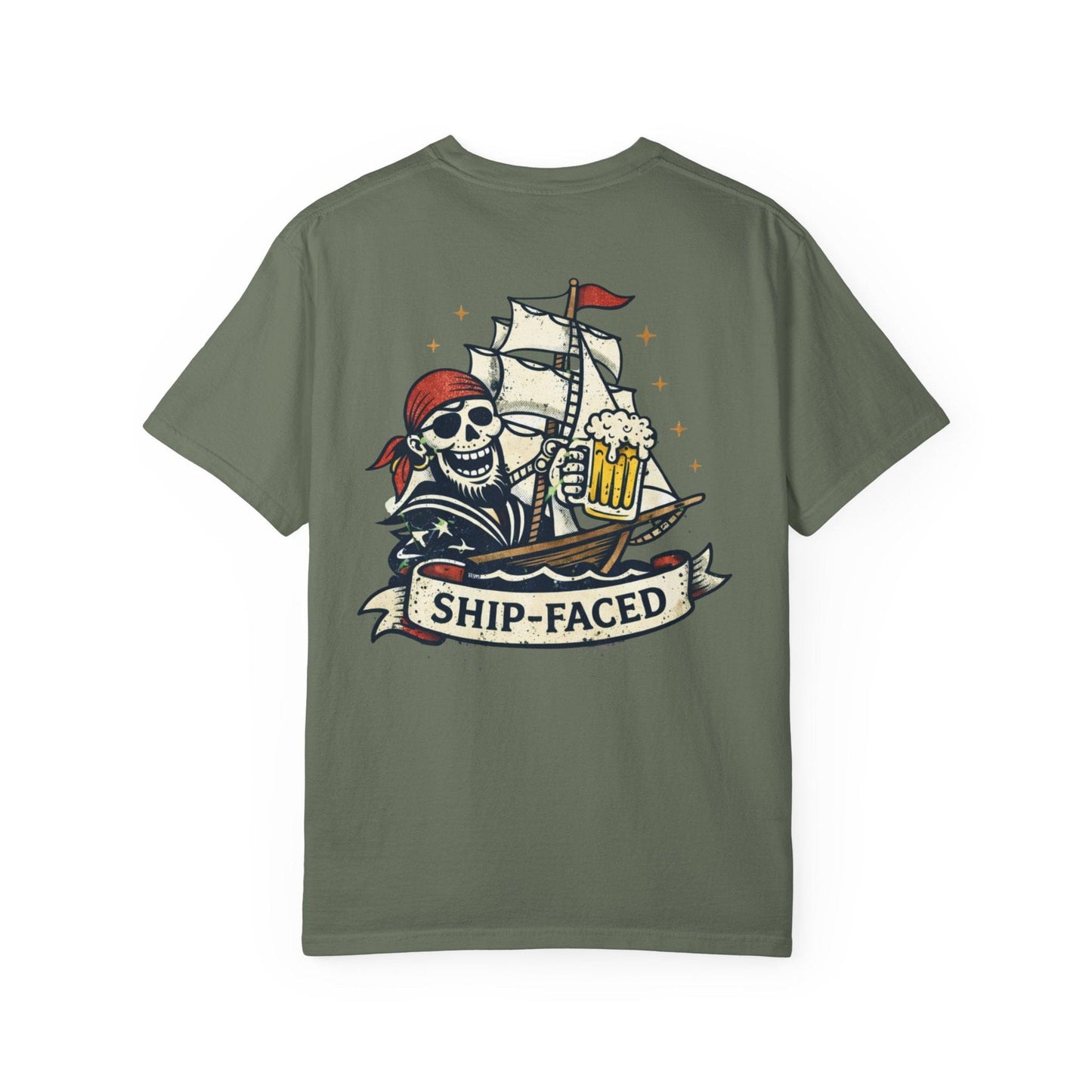 Ship Faced T-shirt Back Print