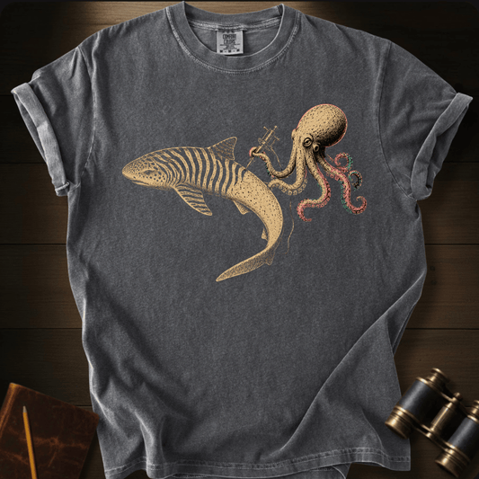 Shark Zebra Tatoo T-shirt
