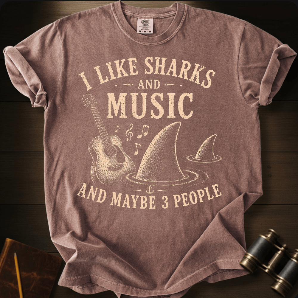 I Like Sharks and Music T-shirt