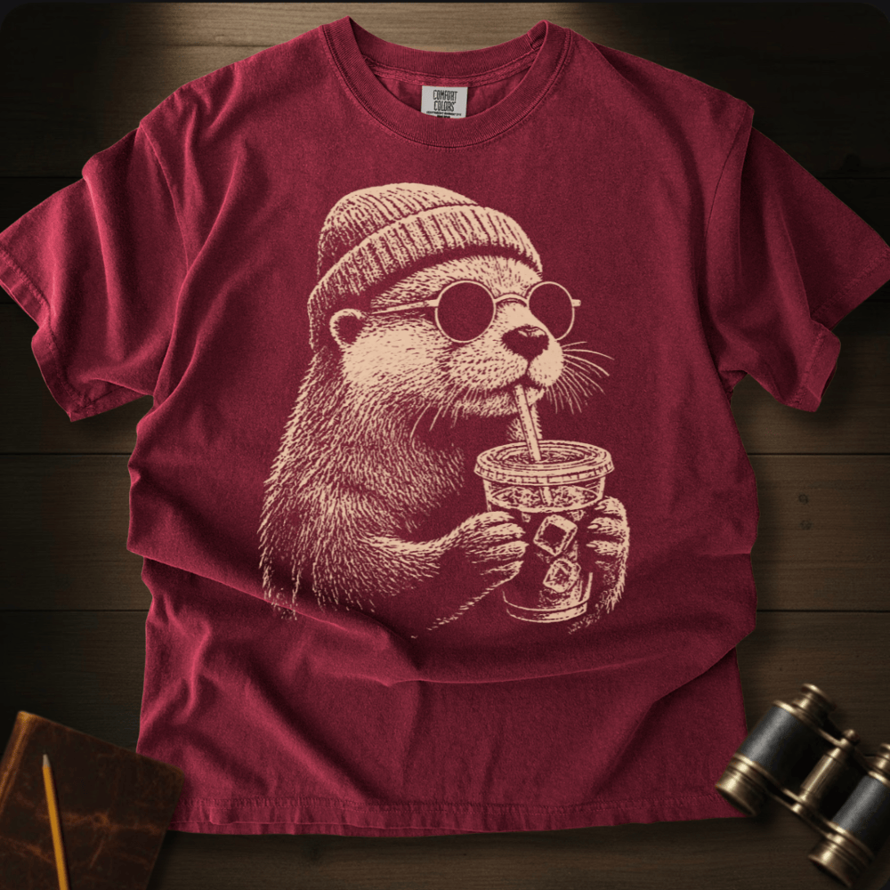 Otter and Coffee - T-shirt