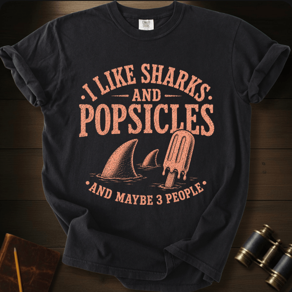 I Like Sharks and Popsicles T-shirt