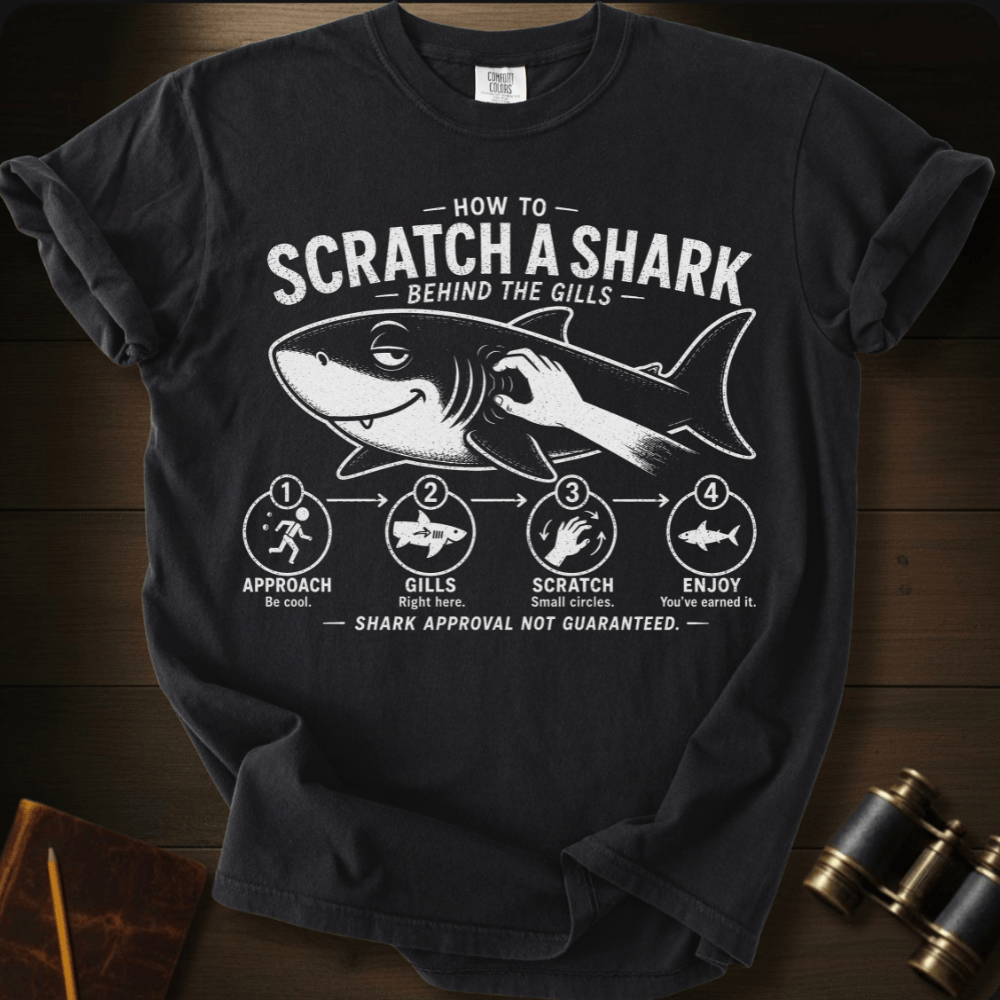 How to Scratch a Shark T-shirt