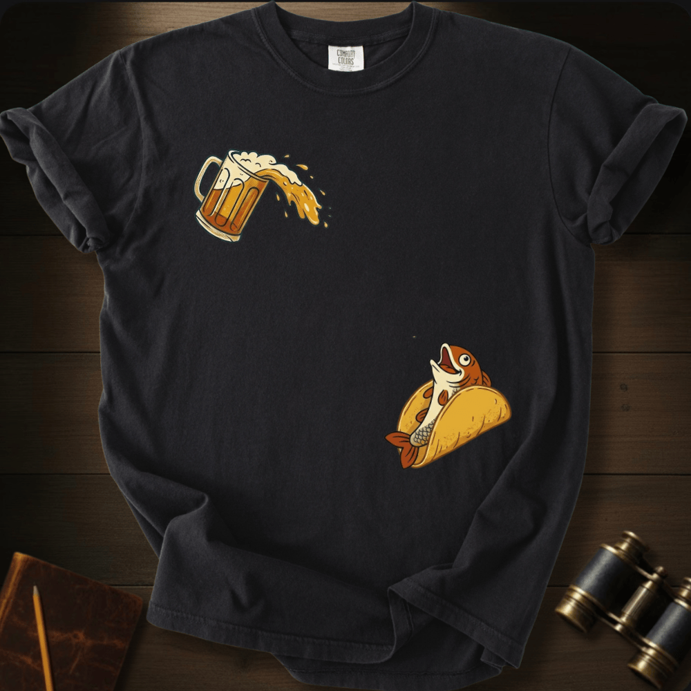 Beer and Fish Taco T-shirt