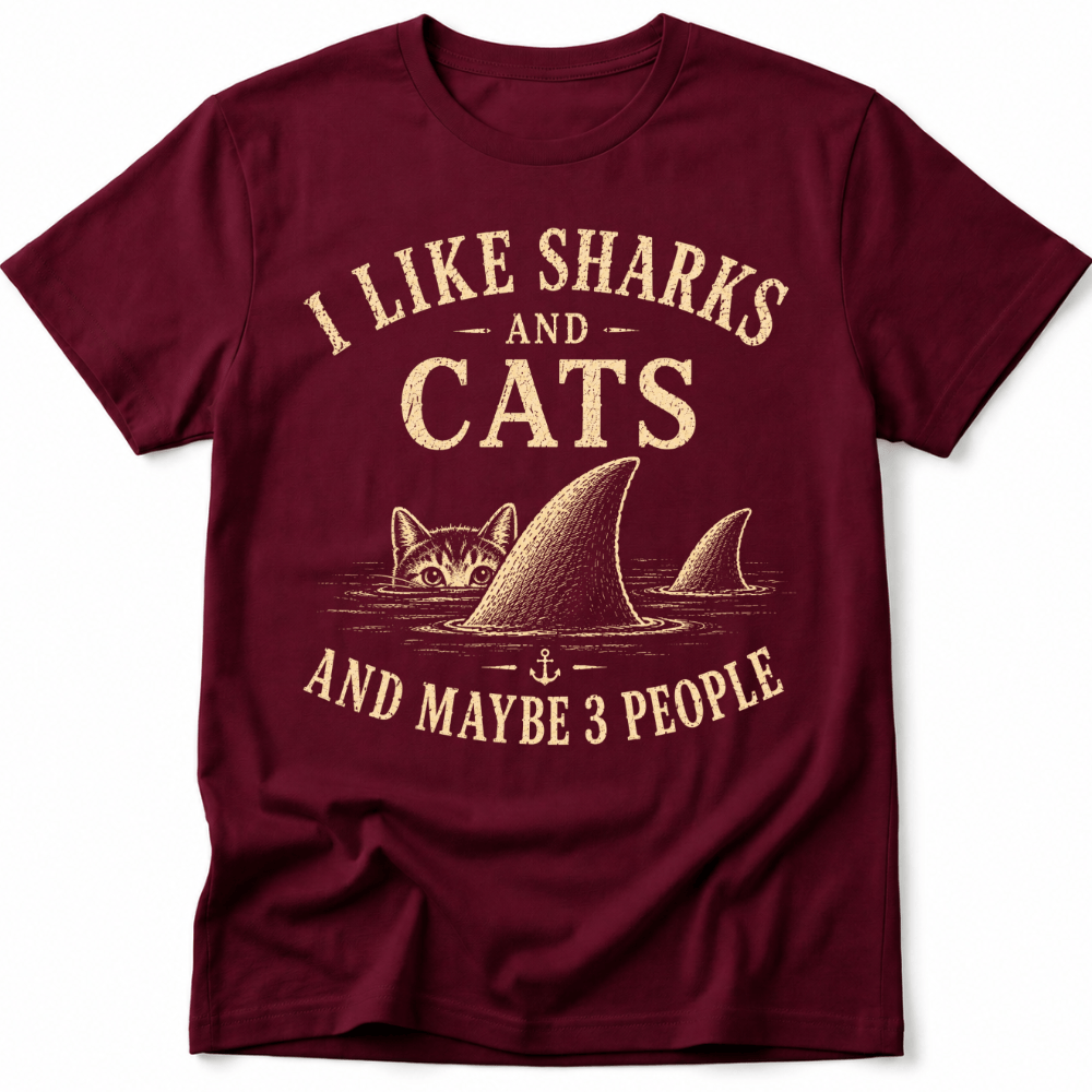 I Like Sharks and Cats Tee