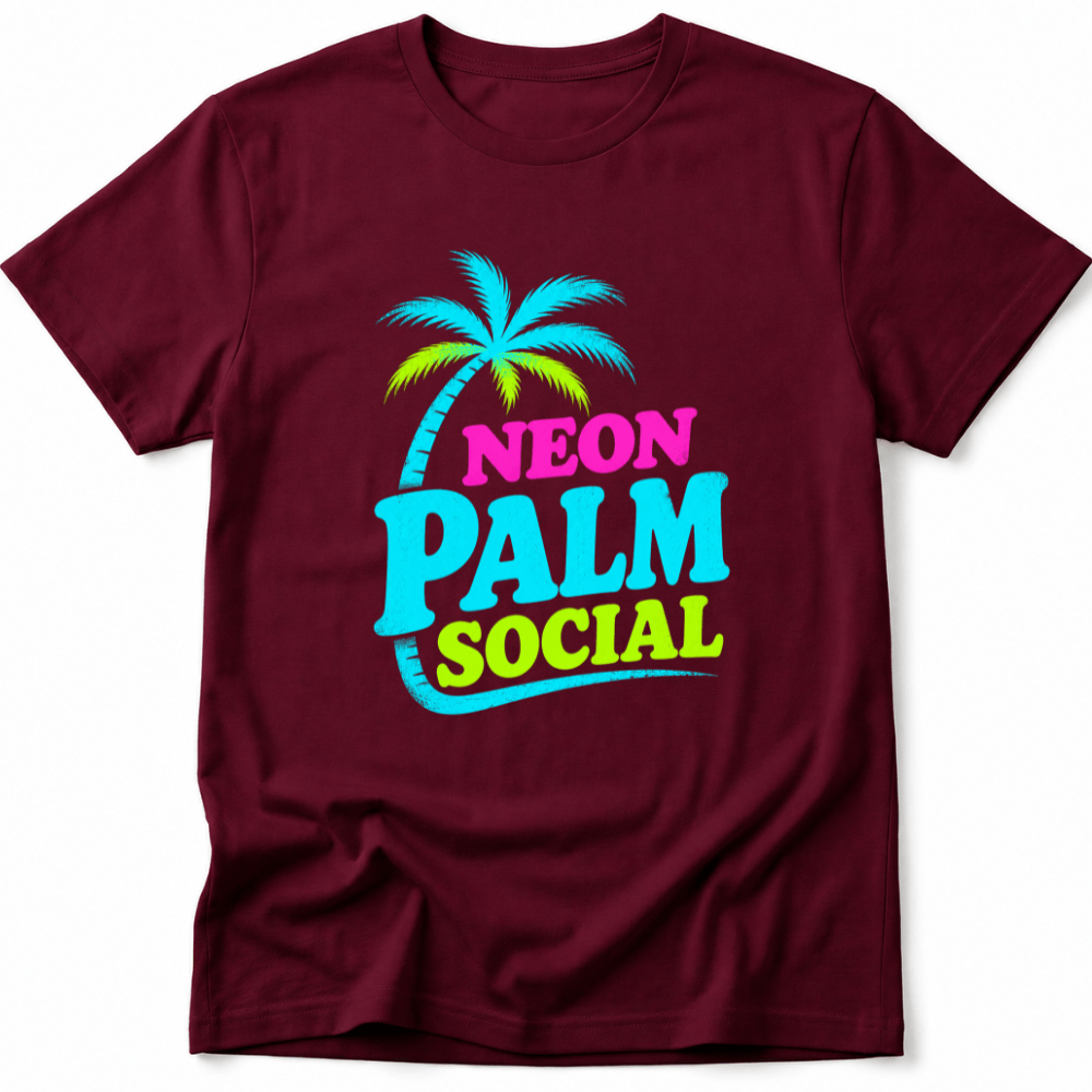 Neon Palm Social Tee
