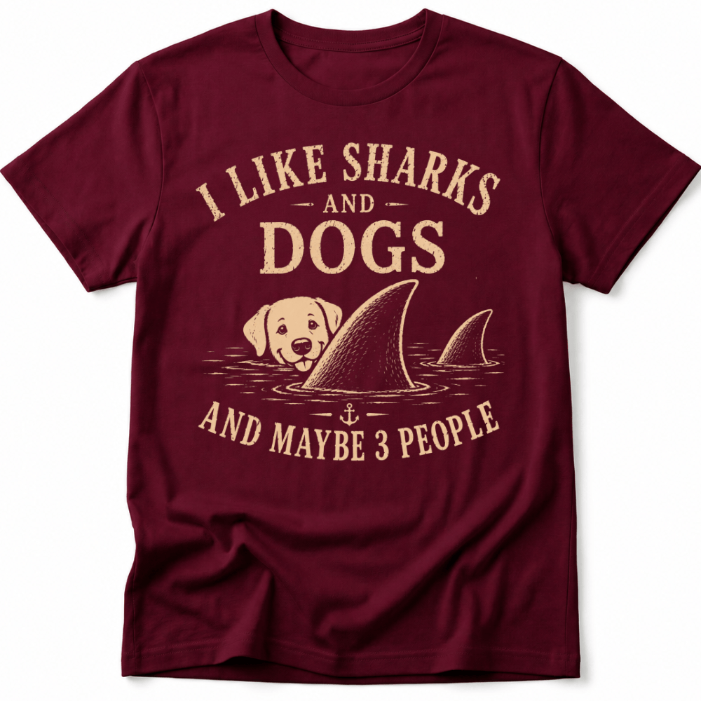 I Like Sharks and Dogs Tee