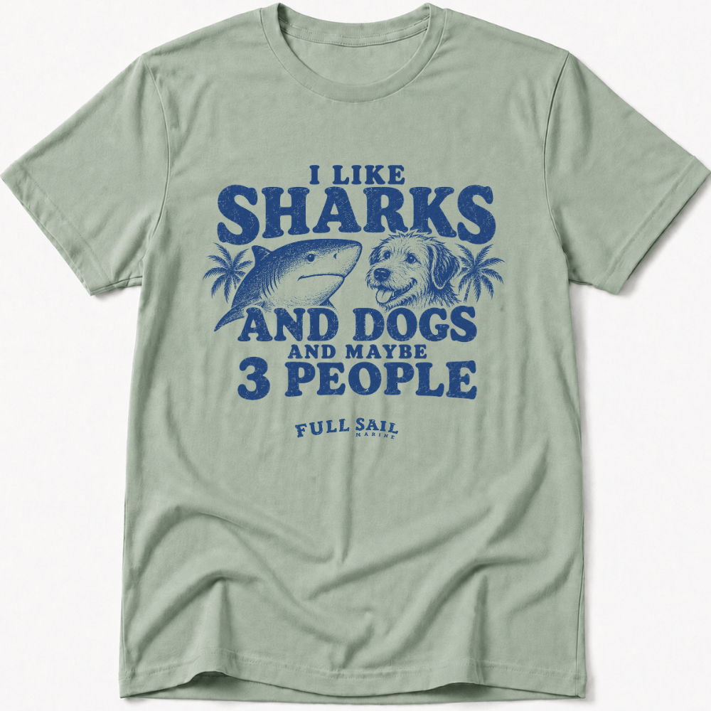 I Like Sharks and Dogs Tee