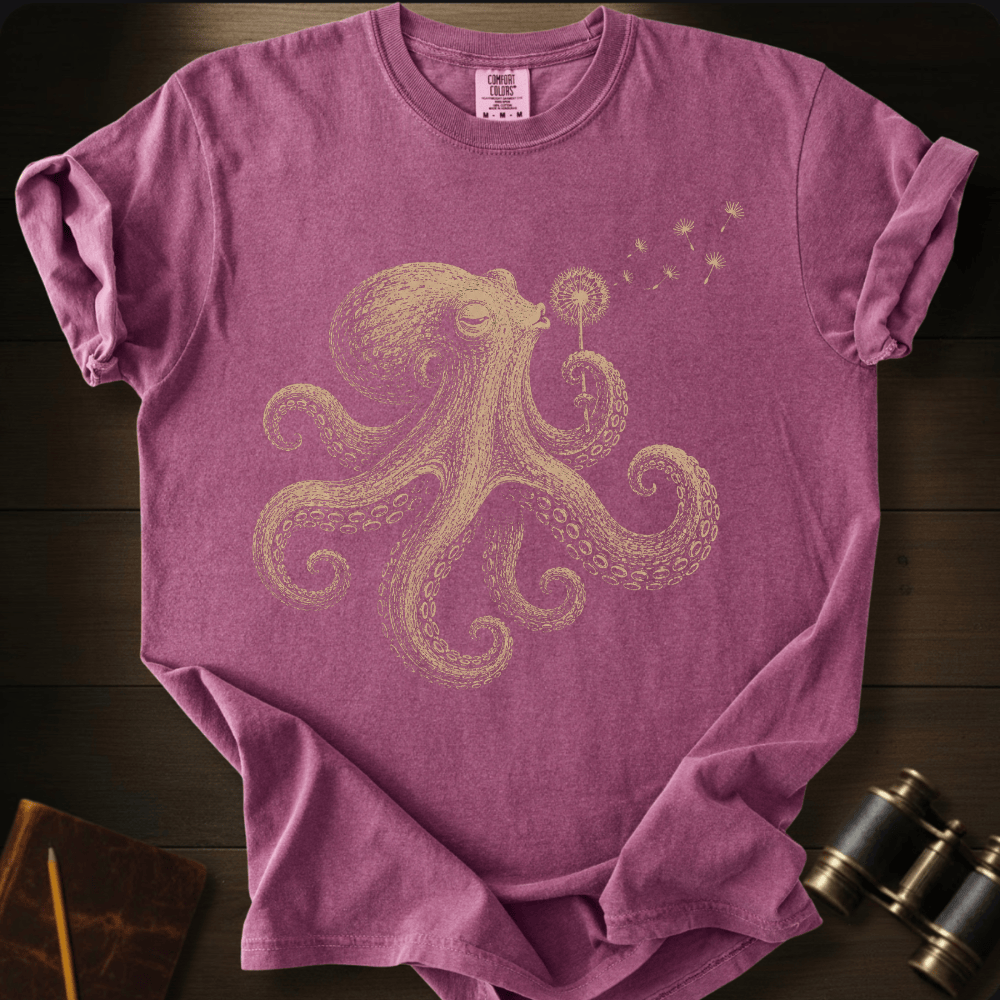 Octopus Blowing Wishes T-shirt