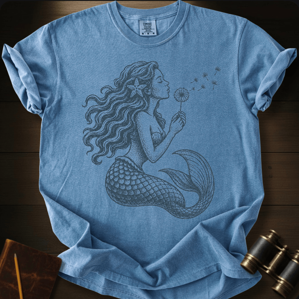 Mermaid Blowing Wishes T-shirt