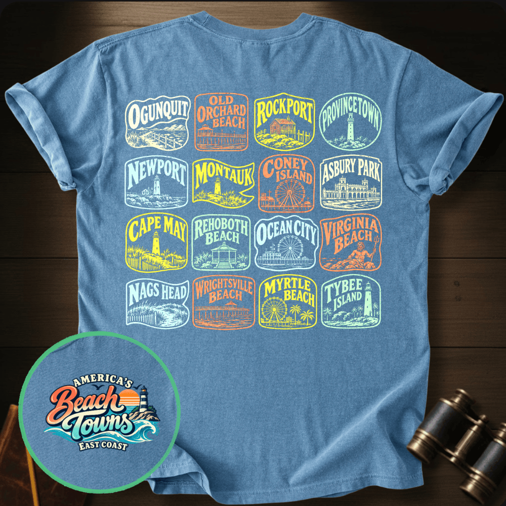 East Coast Beaches T-shirt