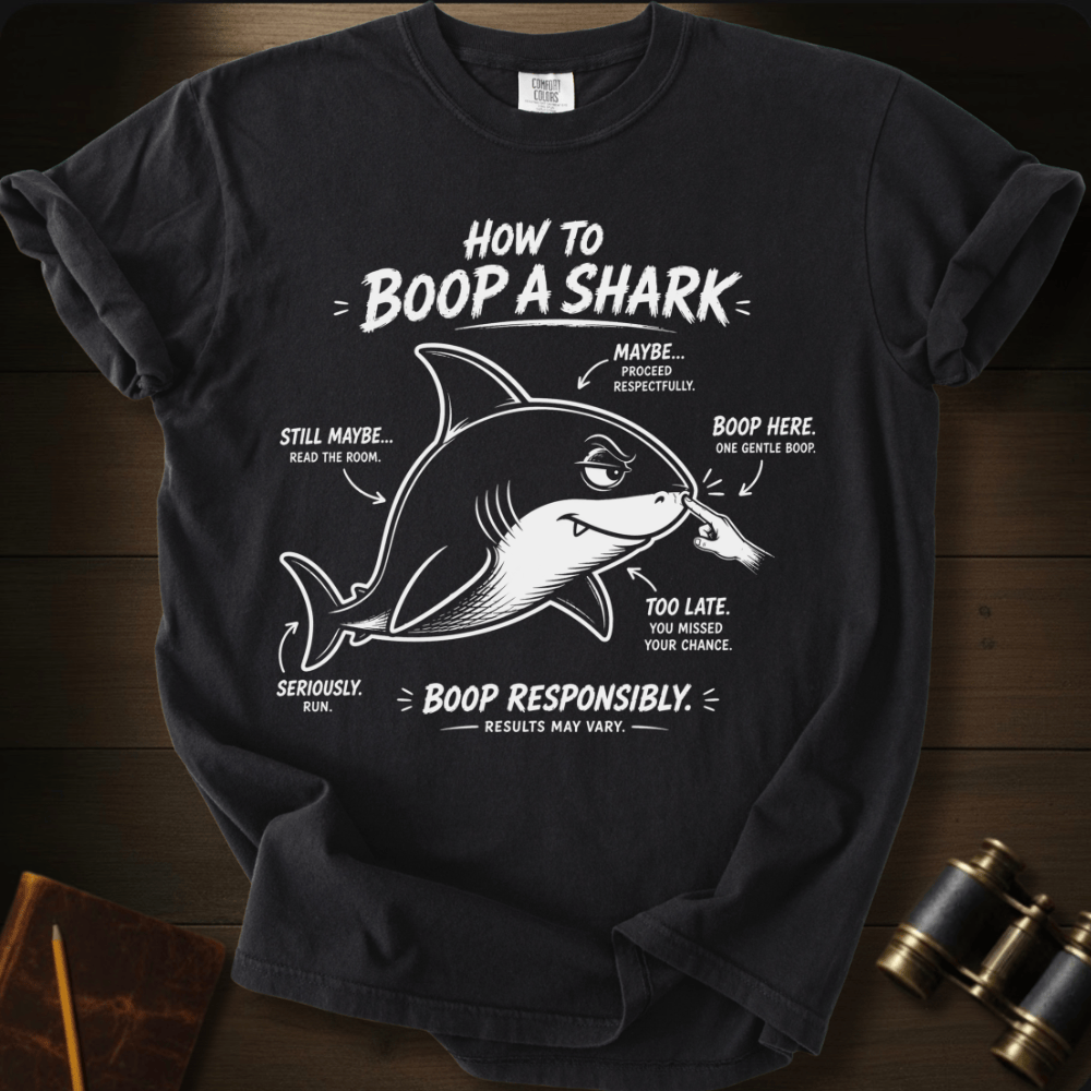 How to Boop a Shark T-shirt