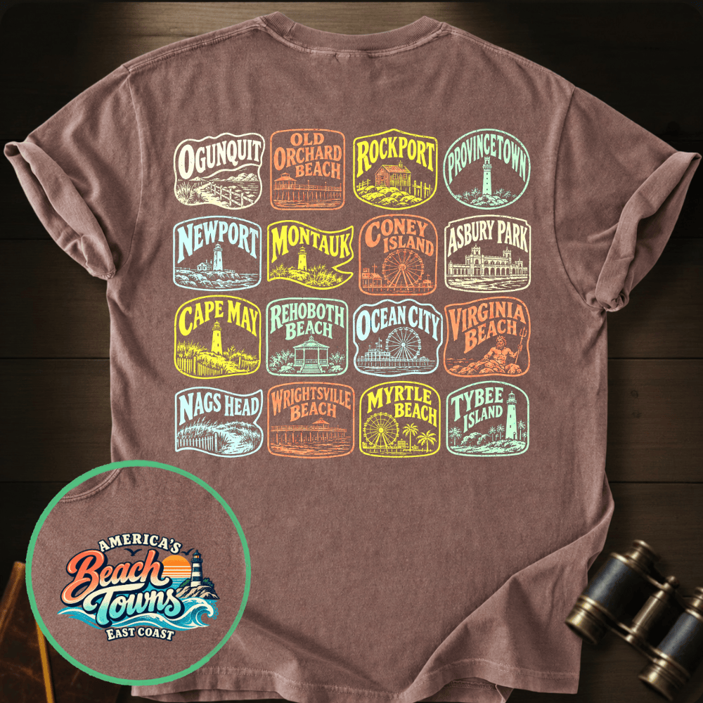 East Coast Beaches T-shirt
