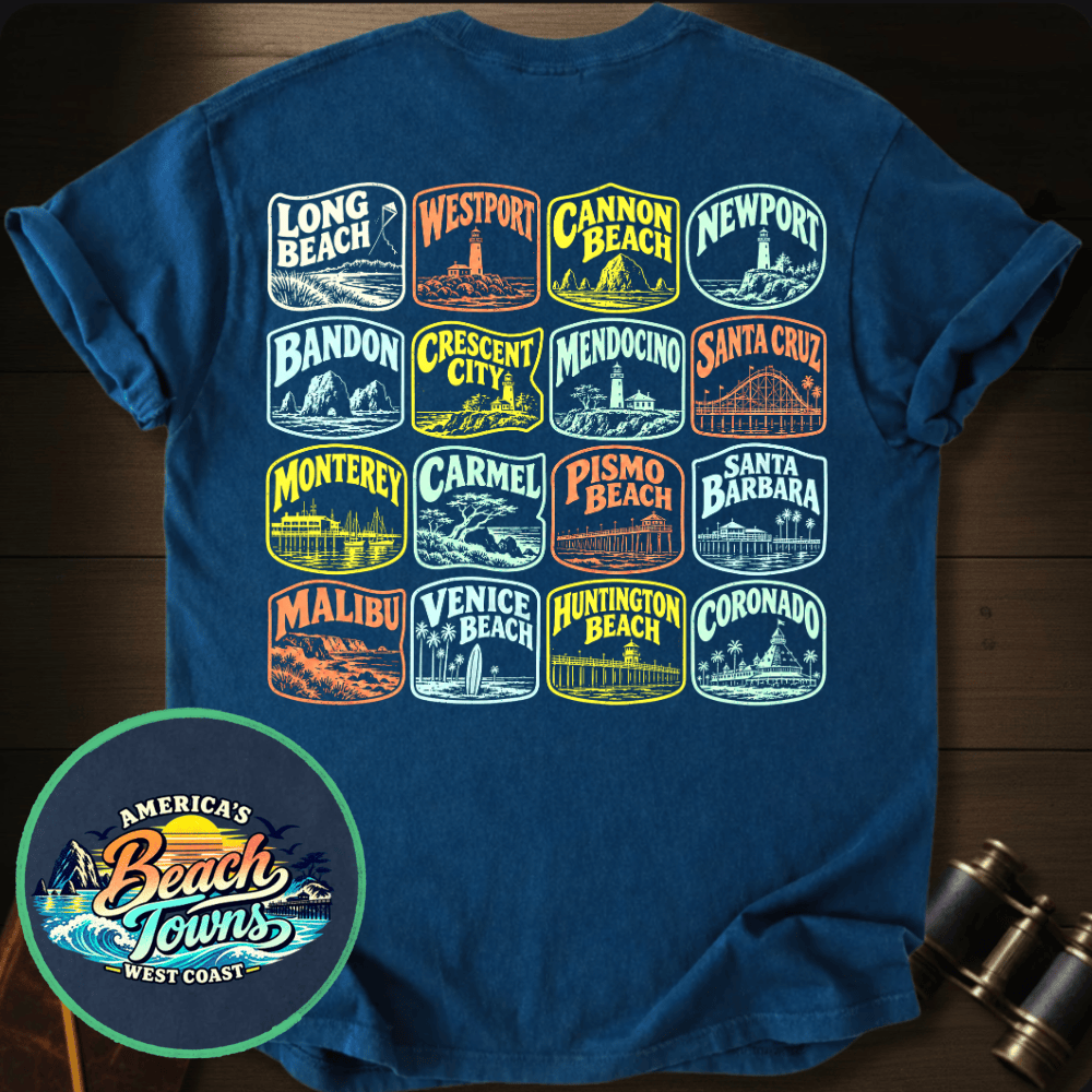 America´s West Coast Beaches T-shirt