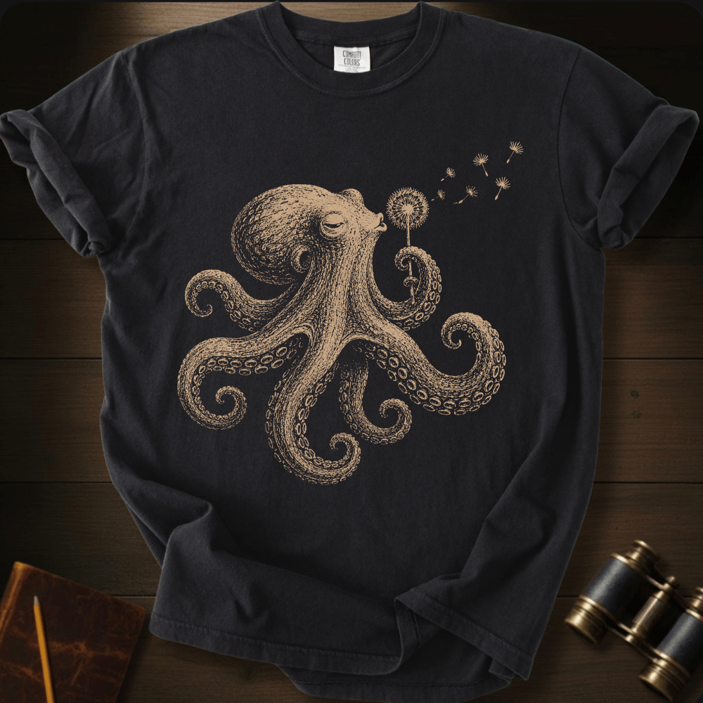 Octopus Blowing Wishes T-shirt