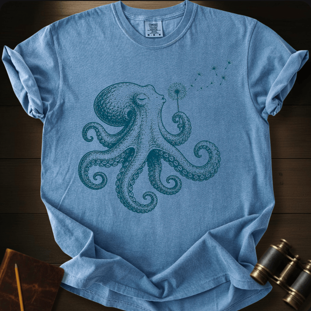 Octopus Blowing Wishes T-shirt