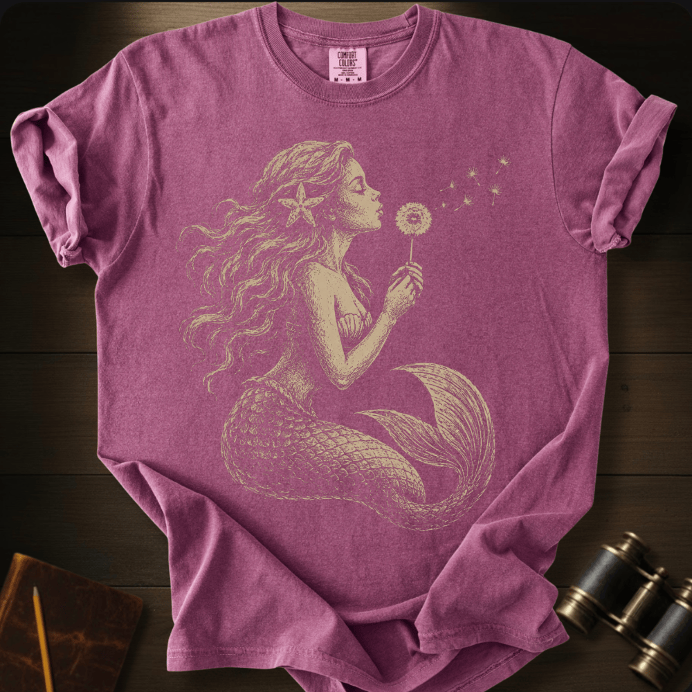 Mermaid Blowing Wishes T-shirt