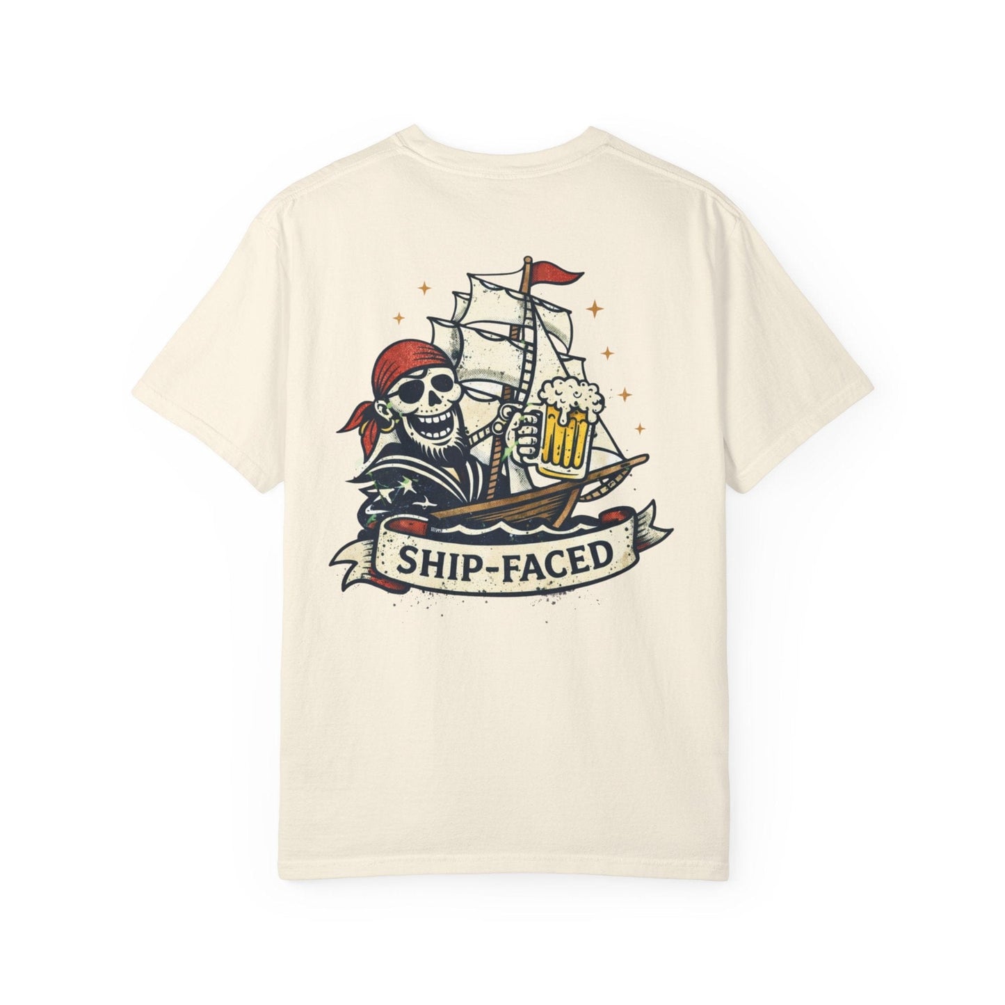 Ship Faced T-shirt Back Print