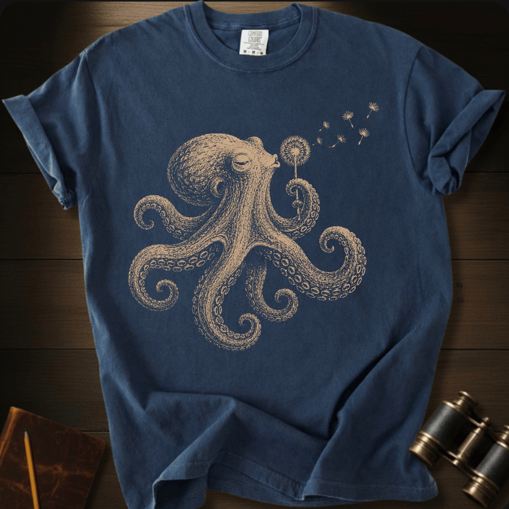 Octopus Blowing Wishes T-shirt