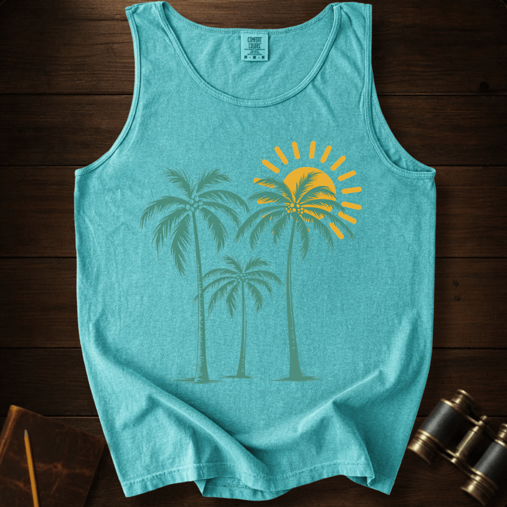 Palm Trees Sunrise Tank Top