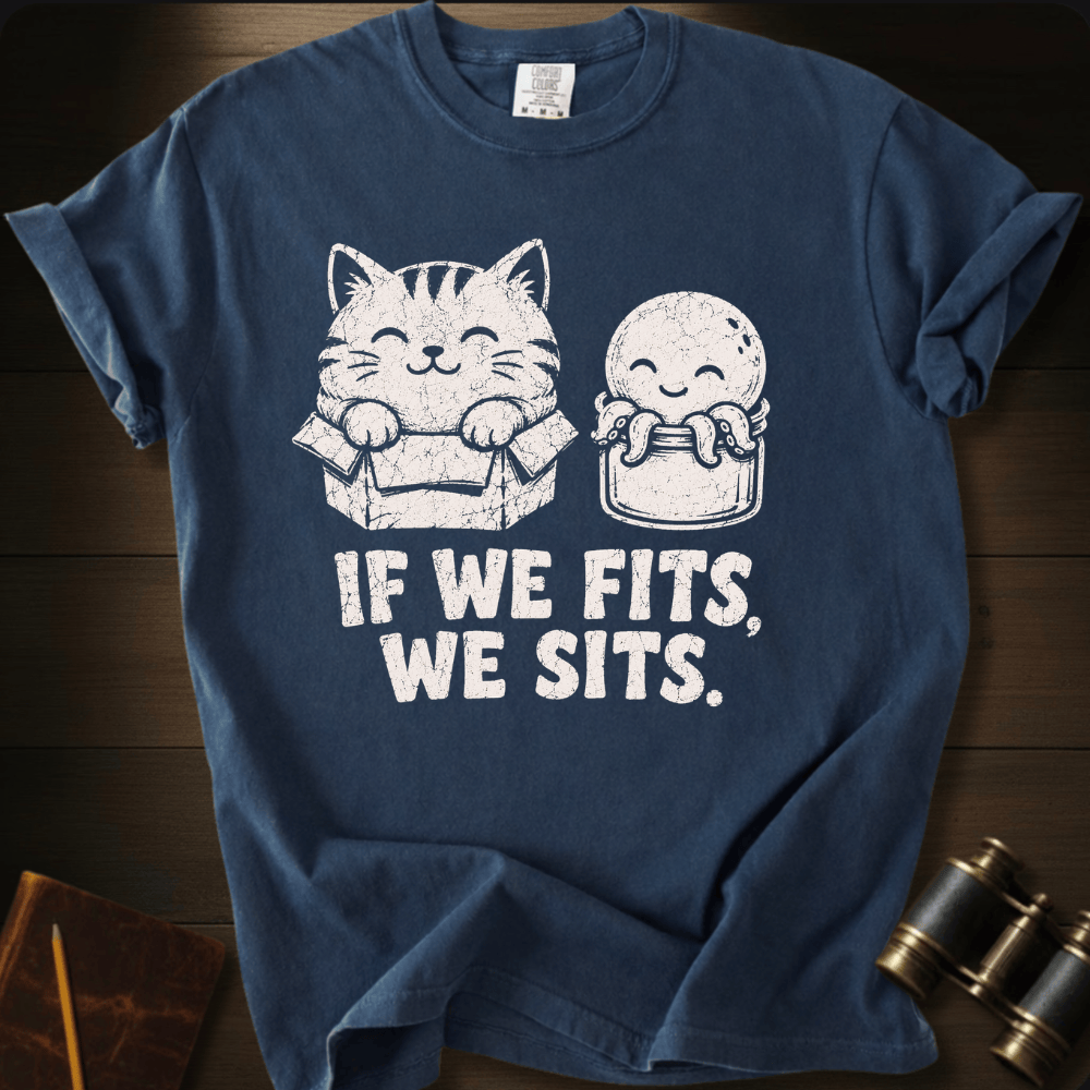 If we Fits We Sits T-shirt