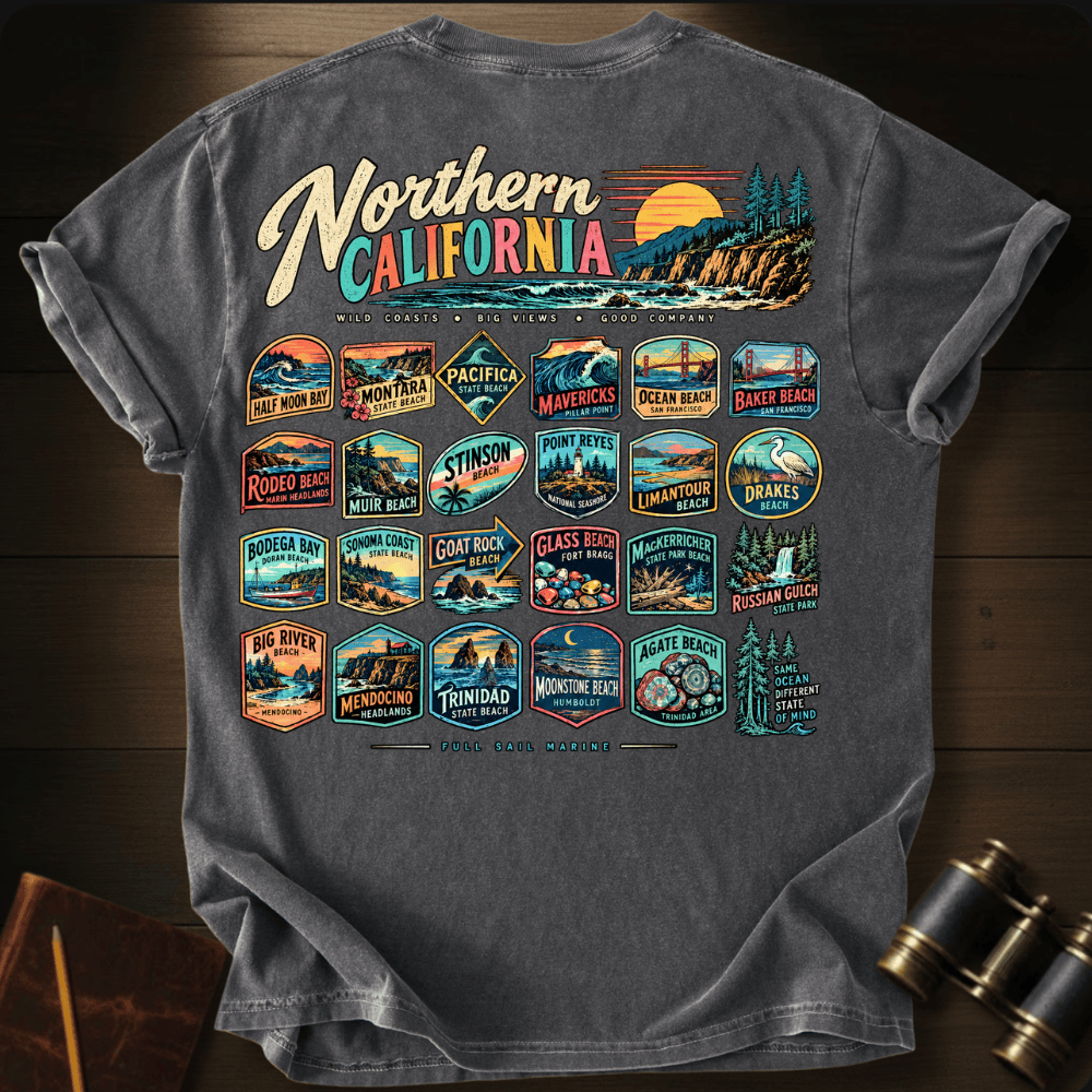 Northern California 3 T-shirt