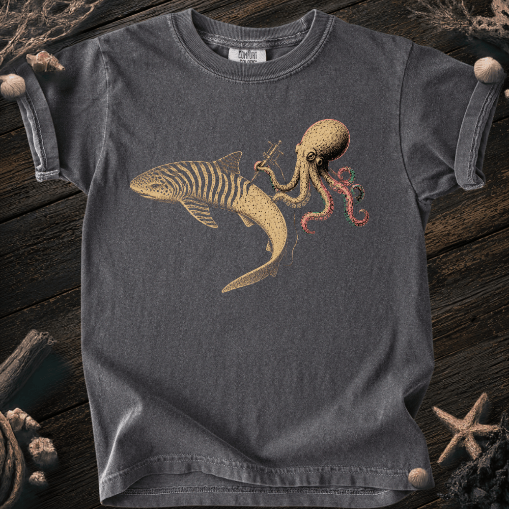 Shark Zebra Tattoo Youth Tee