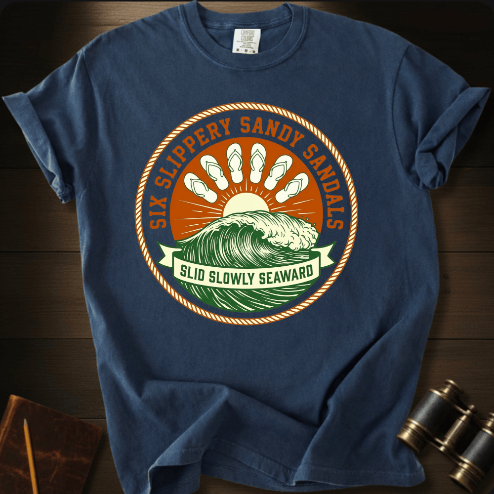 Six Slippery Sandals T-shirt