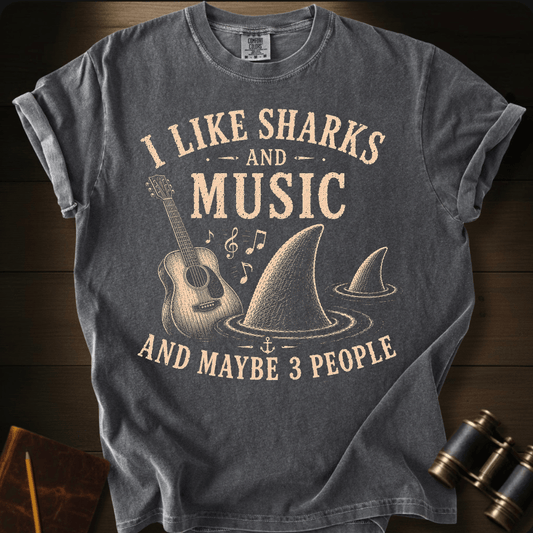 I Like Sharks and Music T-shirt