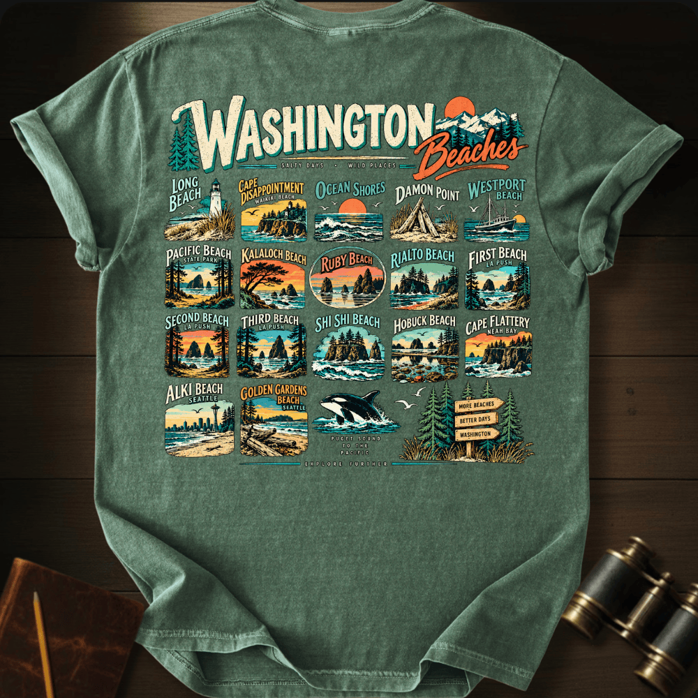 Washington Beaches T-shirt