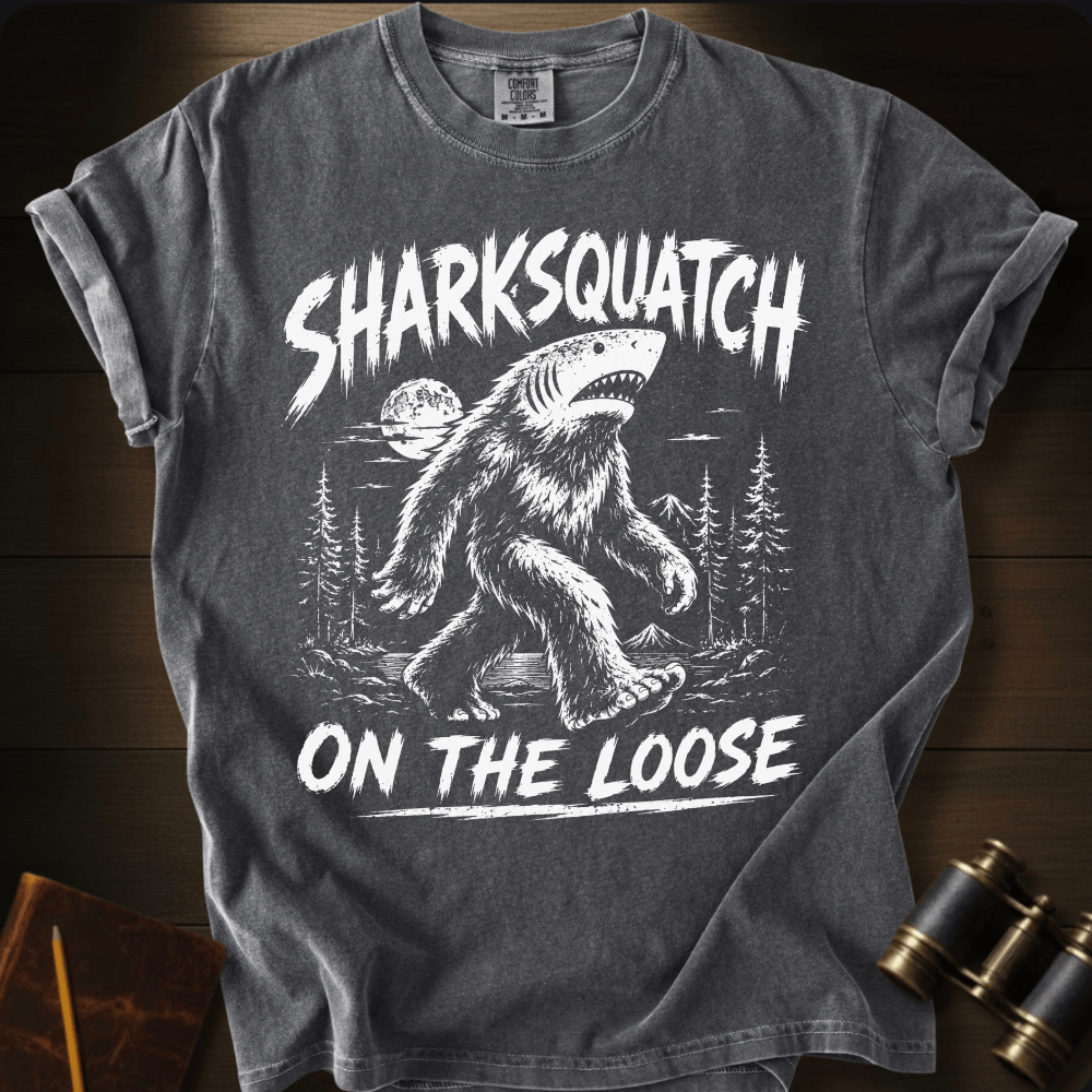 Sharksquatch On The Loose T-shirt