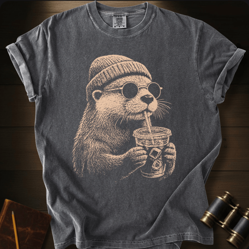 Otter and Coffee - T-shirt