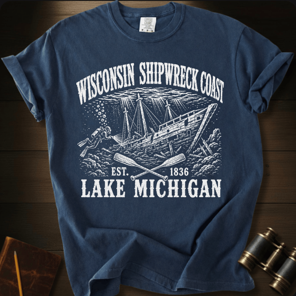 Wisconsin Shipwreck Coast - T-shirt