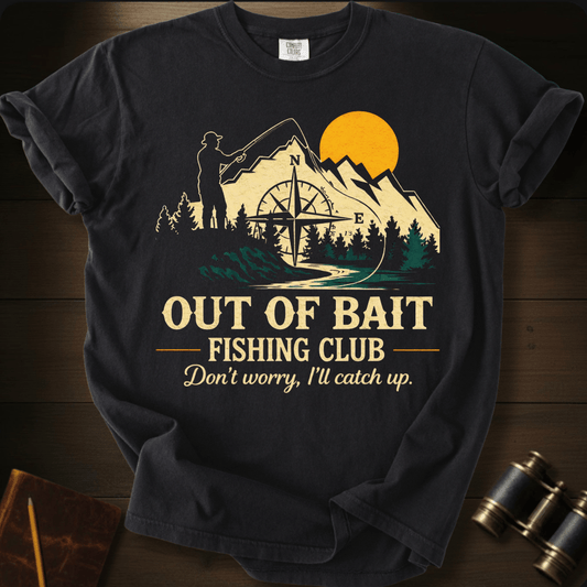 Out of Bait Fishing Club T-shirt