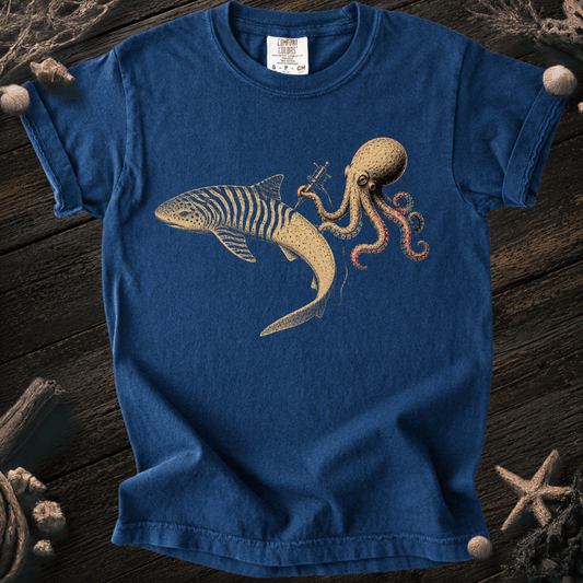 Shark Zebra Tattoo Youth Tee