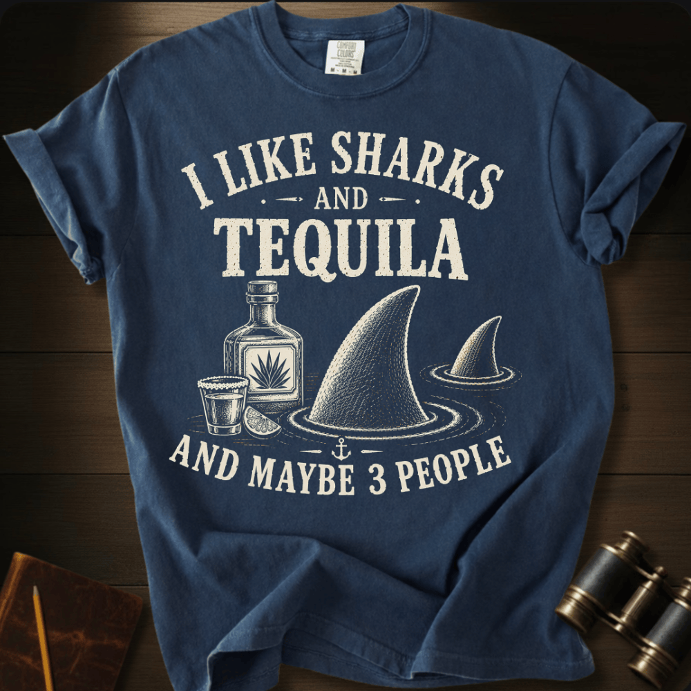 I Like Sharks and Tequila T-shirt