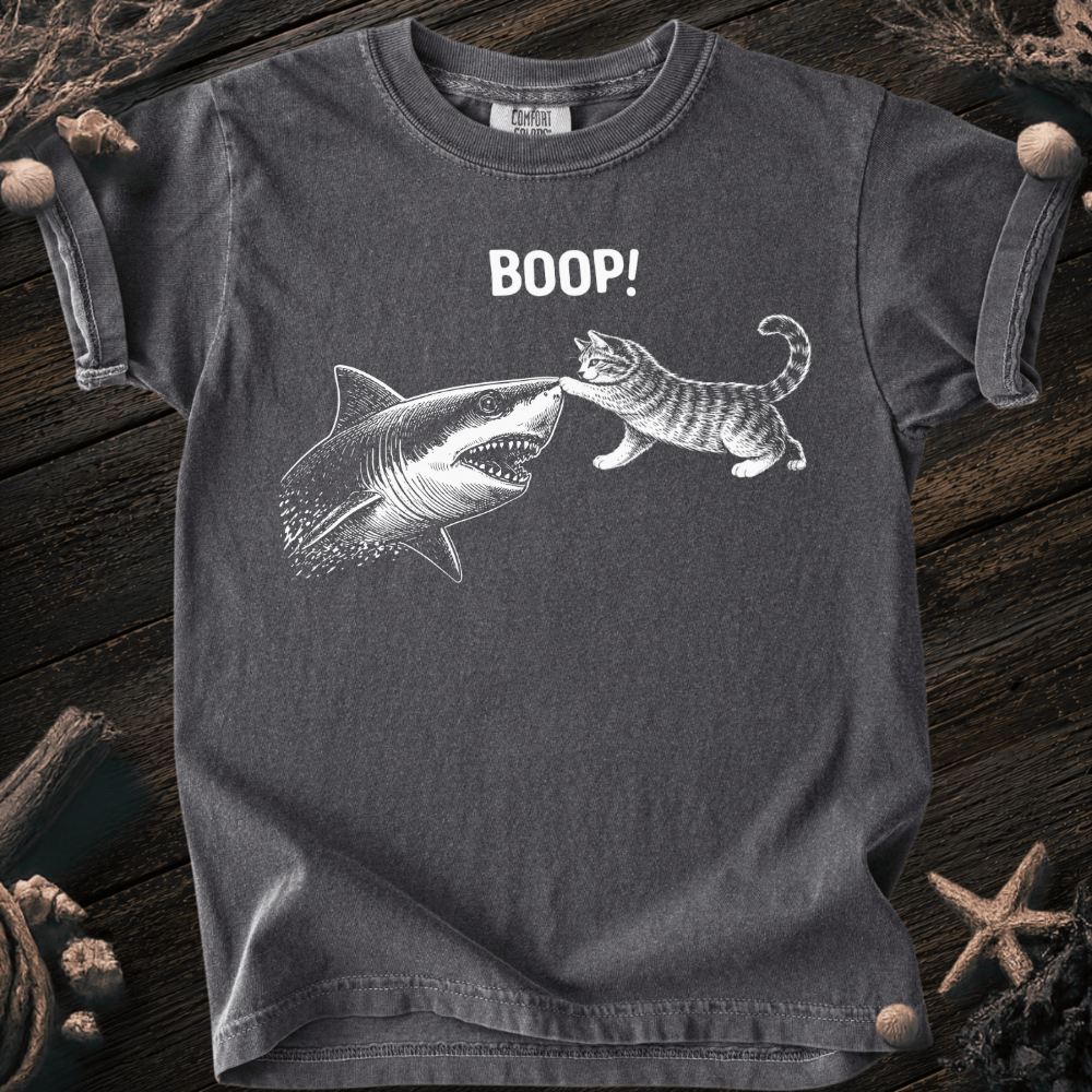 Cat Boops the Shark  Youth Tee