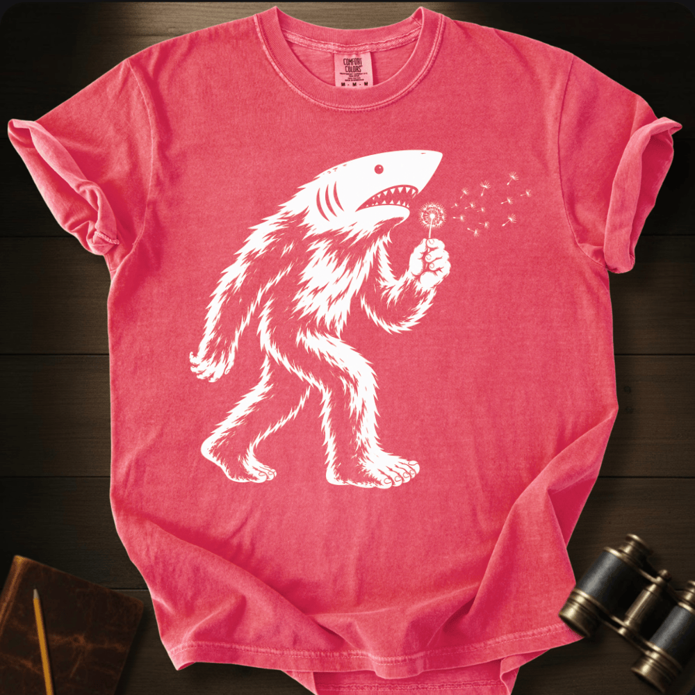 Sharksquatch Blowing WishesT-shirt