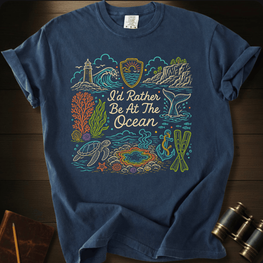 I´D Rather Be at the Ocean T-shirt