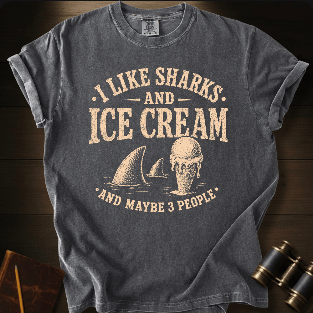 I Like Sharks and Ice Cream T-shirt