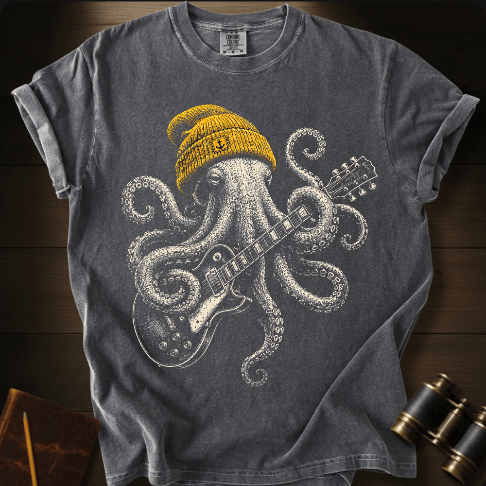 Rock Star Octopus T-shirt