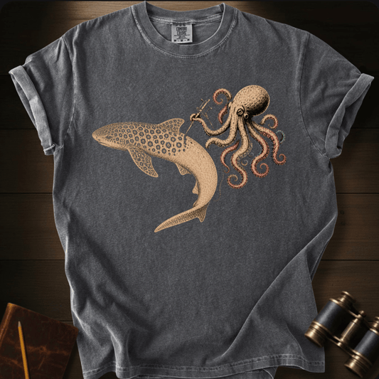 Leopard Shark Tattoo graphic on a Comfort Colors t-shirt – Full Sail Marine ocean apparel