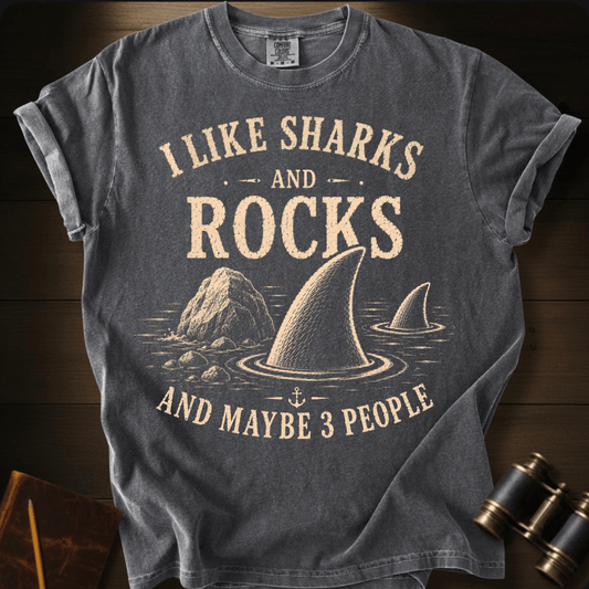 I Like Sharks and Rocks T-shirt