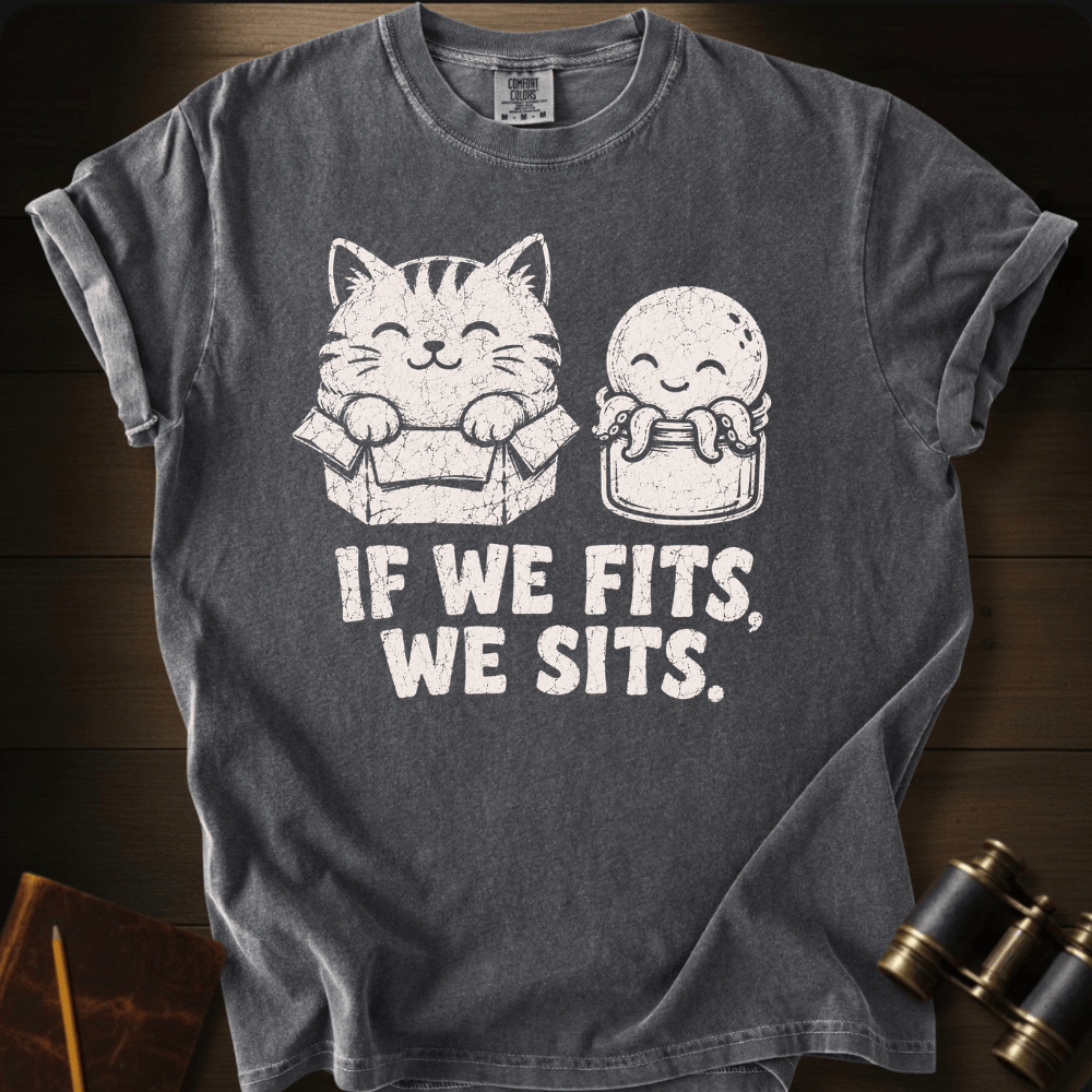If we Fits We Sits T-shirt