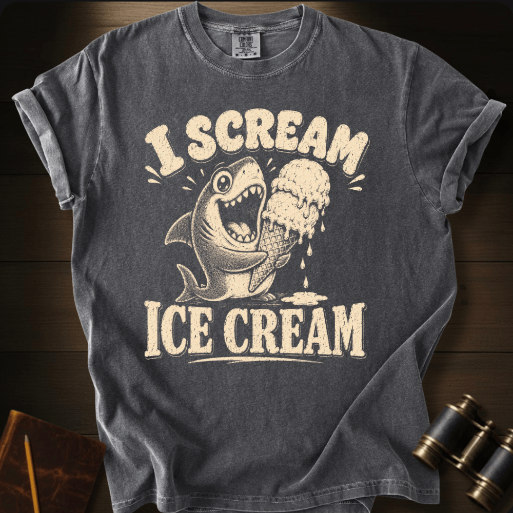 Shark I Scream Ice - Cream  T-shirt