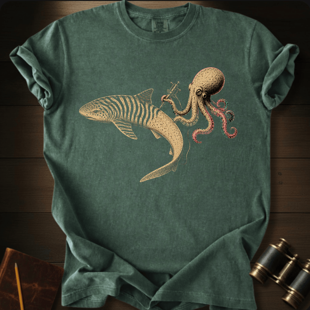 Shark Zebra Tatoo T-shirt