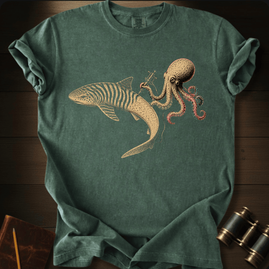 Shark Zebra Tatoo T-shirt