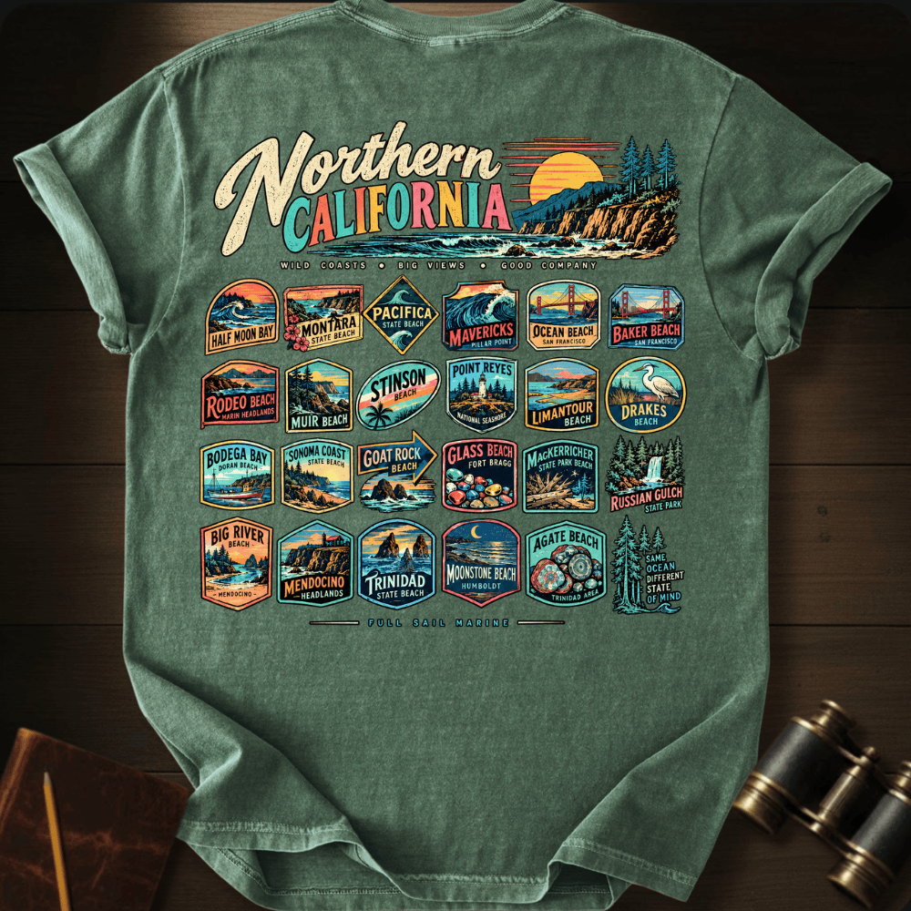 Northern California 3 T-shirt