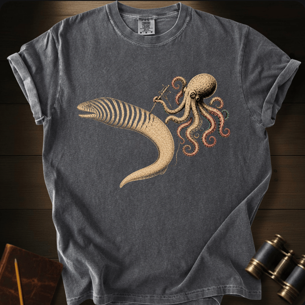 Zebra Moray Eel Tattoo T-shirt