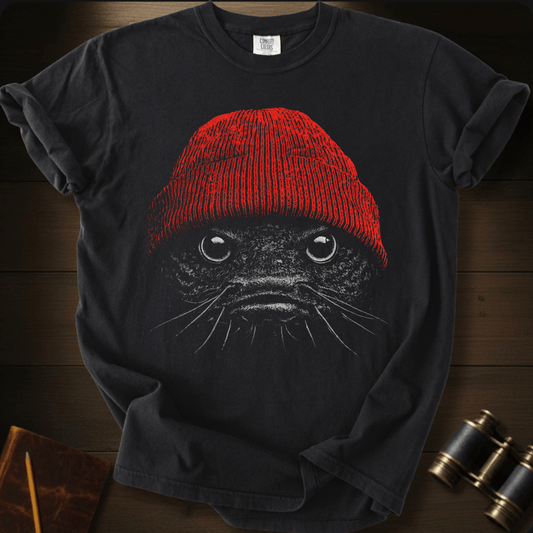 Catfish with Beanie T-shirt
